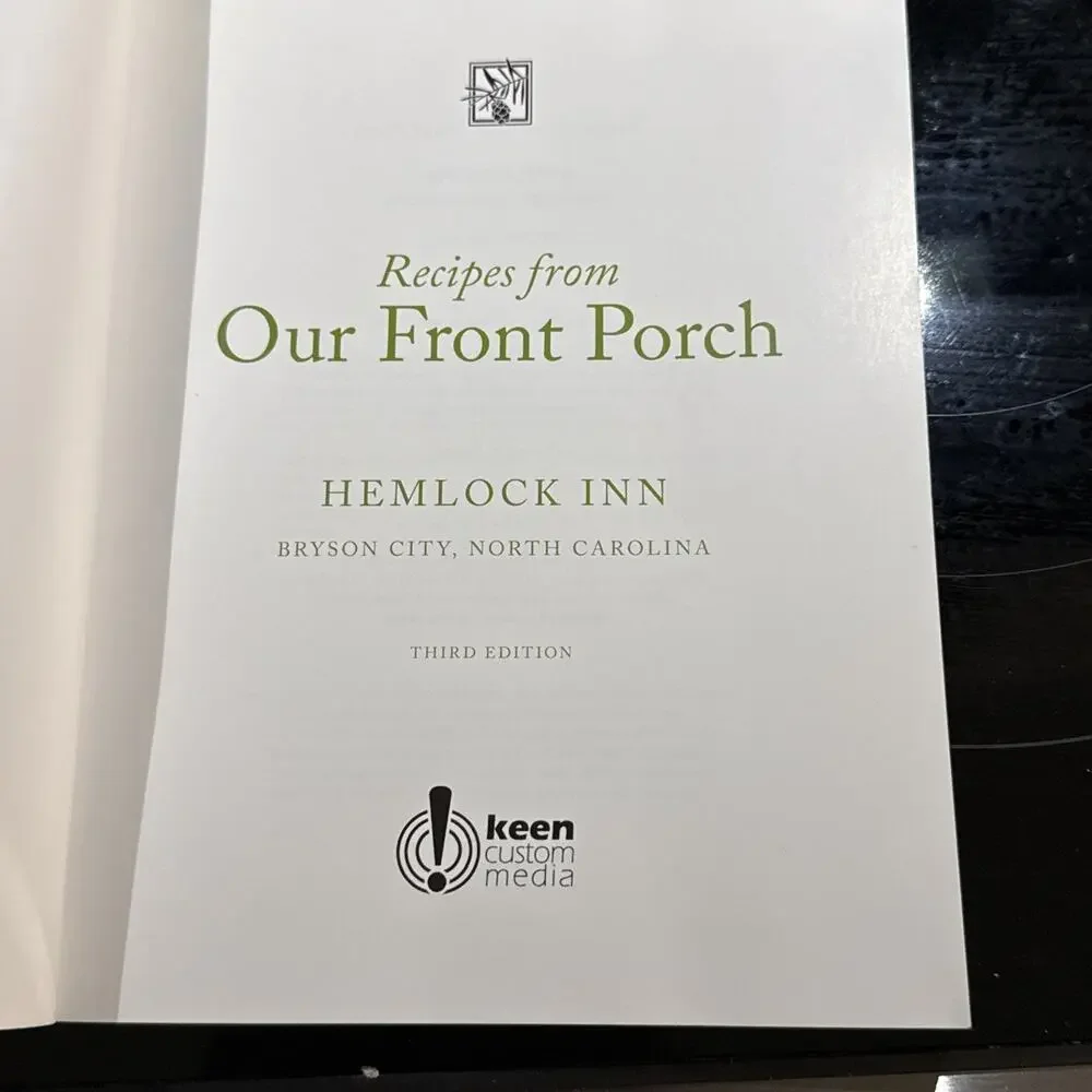 Recipes from Our Front Porch-Hemlock Inn-Bryson City-Lainey Shell White‎